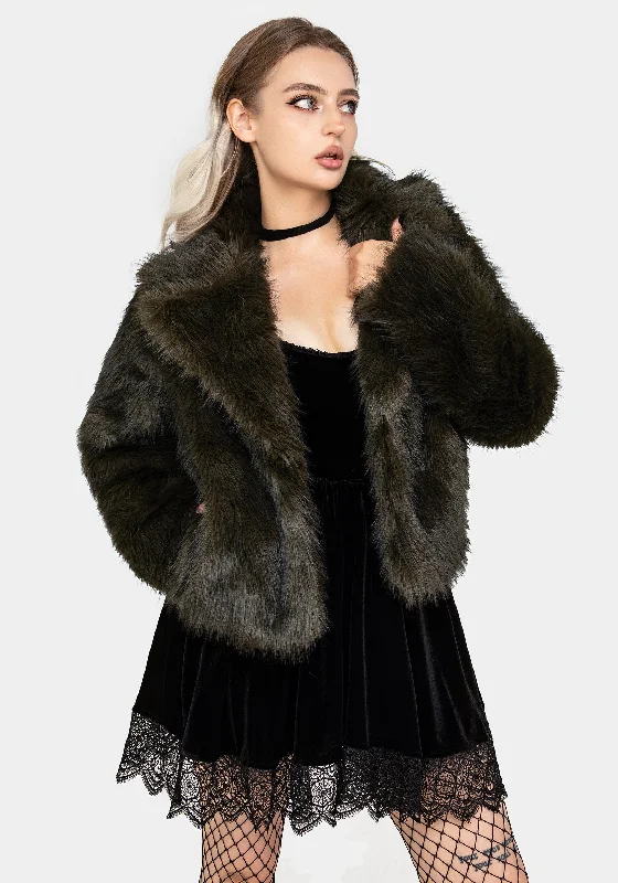 Chic Trends For The Fashion Savvy Monstrum Cropped Faux Fur Jacket