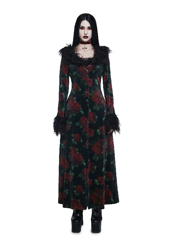 Summer Splash Sale Thorned Morte Velvet Duster