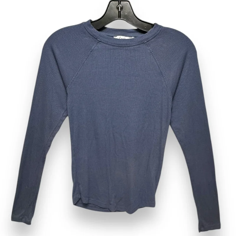 Top Long Sleeve Basic By Mng In Blue, Size: S