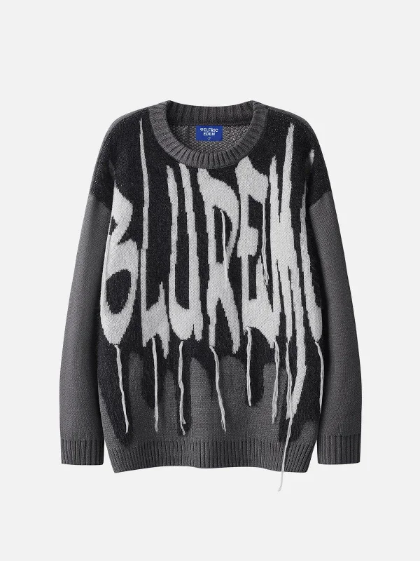 Evening Looks Aelfric Eden Letter Jacquard Sweater