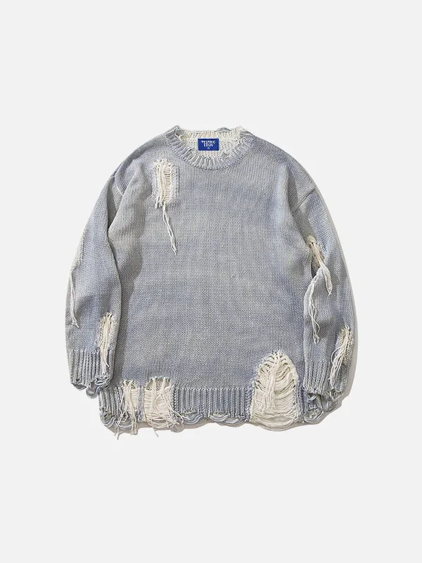 Anniversary Sale Aelfric Eden Distressed Wasteland Style Sweater