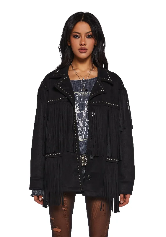 Great Prices On Feminine Styles Rogue Destiny Fringe Moto Jacket