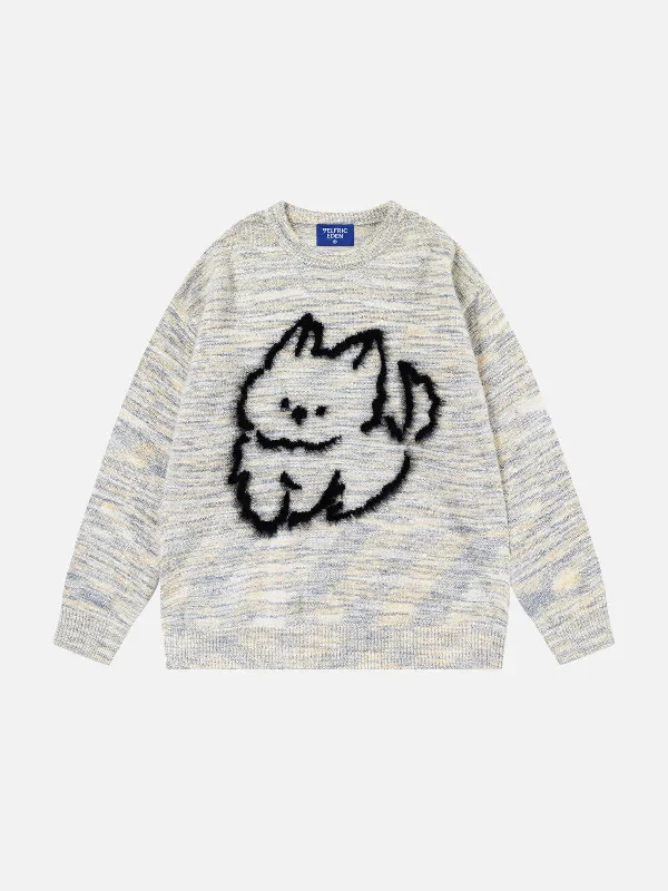 Style Without Limits Aelfric Eden Cat Graphic Sweater