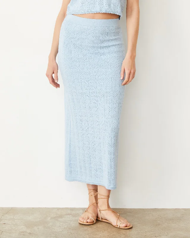 Unbeatable Prices Crochet Knit Midi Skirt