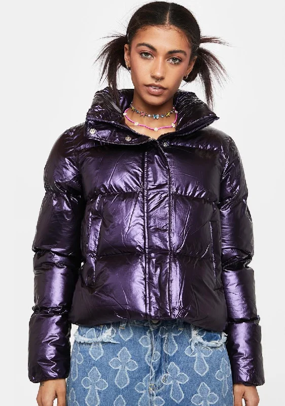 Chic Outfits Violet Coco Puffer Jacket