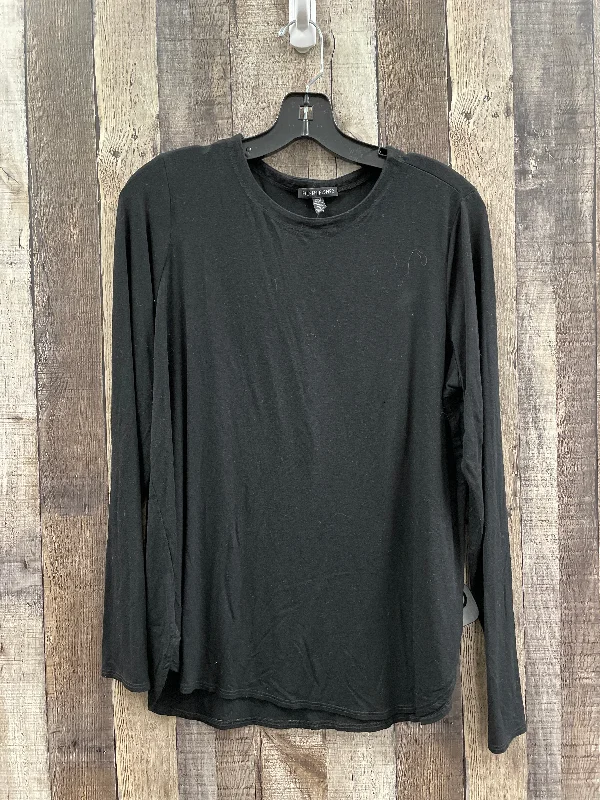 Top Long Sleeve By Eileen Fisher In Black, Size: L