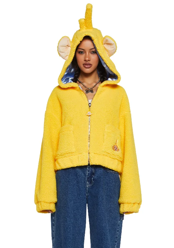 Seasonal Trends Laa Laa Hooded Sherpa Jacket