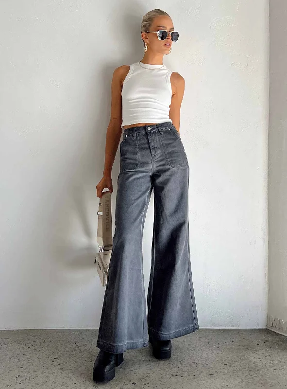 Trend Setting Wardrobe Dream Big Wide Leg Flare Jeans Denim