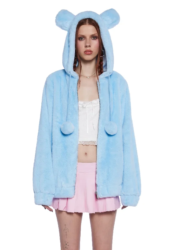 Chic Style, Always In Vogue Cuddle Bear Zip-Up Hoodie