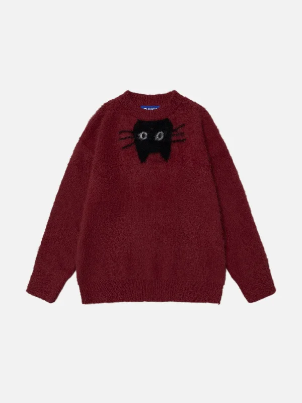 Best Seller Aelfric Eden Cute Black Cat Sweater