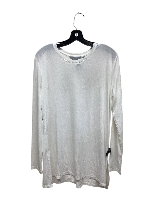 Top Long Sleeve By Athleta In White, Size: M