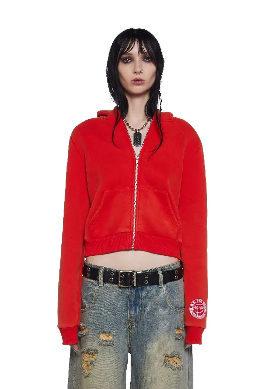 Big Discounts Over The Moon Cropped Hoodie