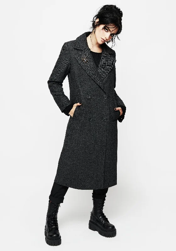 Subtle Sophistication Infinite Wool Blend Herringbone Coat