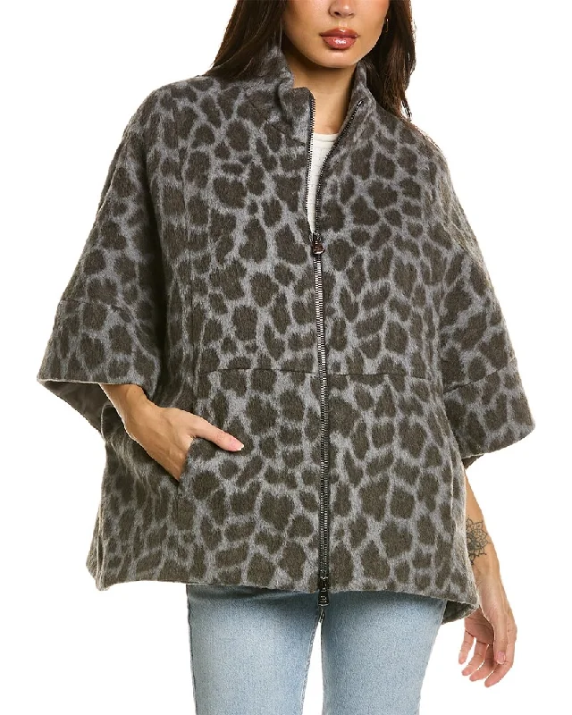 Big Savings Cinzia Rocca Wool & Alpaca-Blend Cape Coat