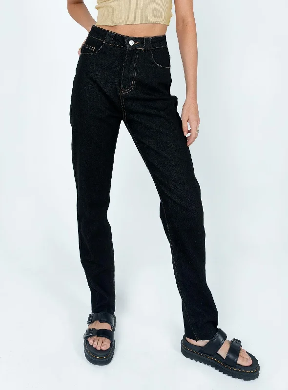 Limited - Edition Drops The Breanne 70s High Rise Jean Black