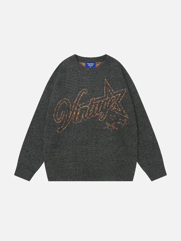 Get The Latest Trends Aelfric Eden Vintage Star Graphic Sweater