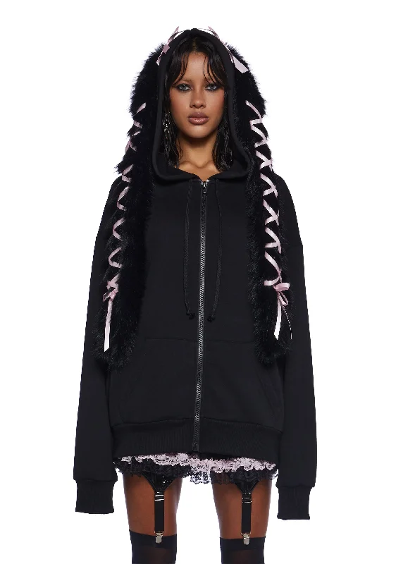 Bold Fashion Precious Bunny Zip-Up Hoodie