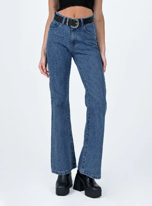 Vintage Inspired Fashion Sale Cabarita Lounge Denim Jeans Dark Wash