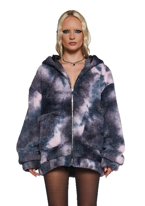 Summer Fashion Angel For Hire Hooded Sherpa Jacket - Multi