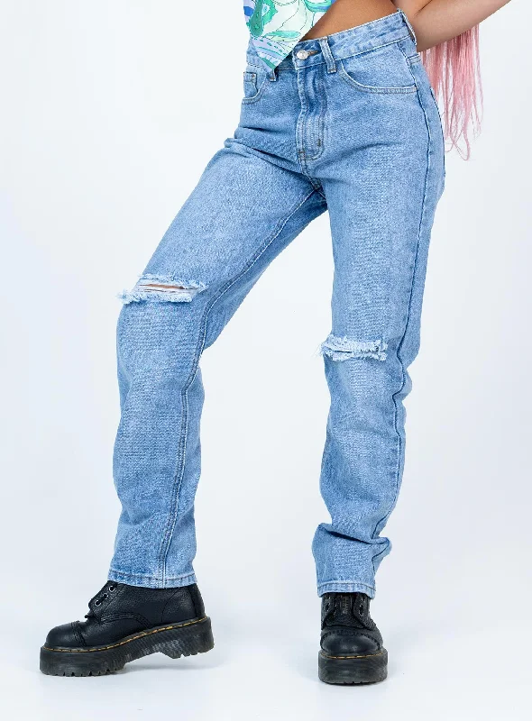 Wardrobe Upgrade Rheannon Straight Leg Denim Jeans