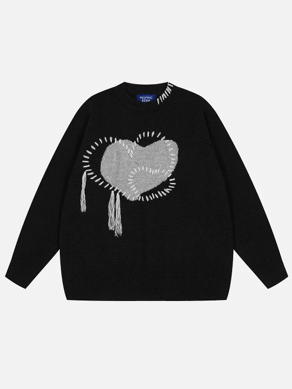 Fashion Essentials Aelfric Eden Tassel Heart Sweater