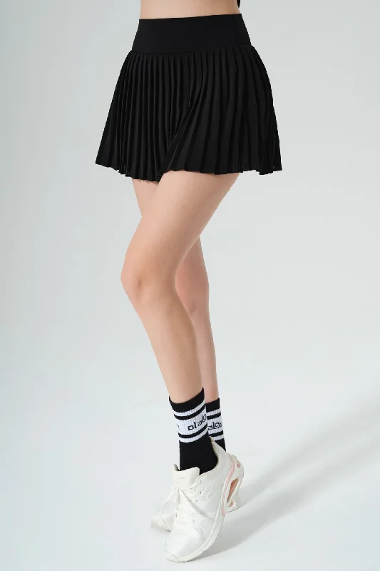 Versatile Style Wardrobe Elite Pleated Skirt - Black