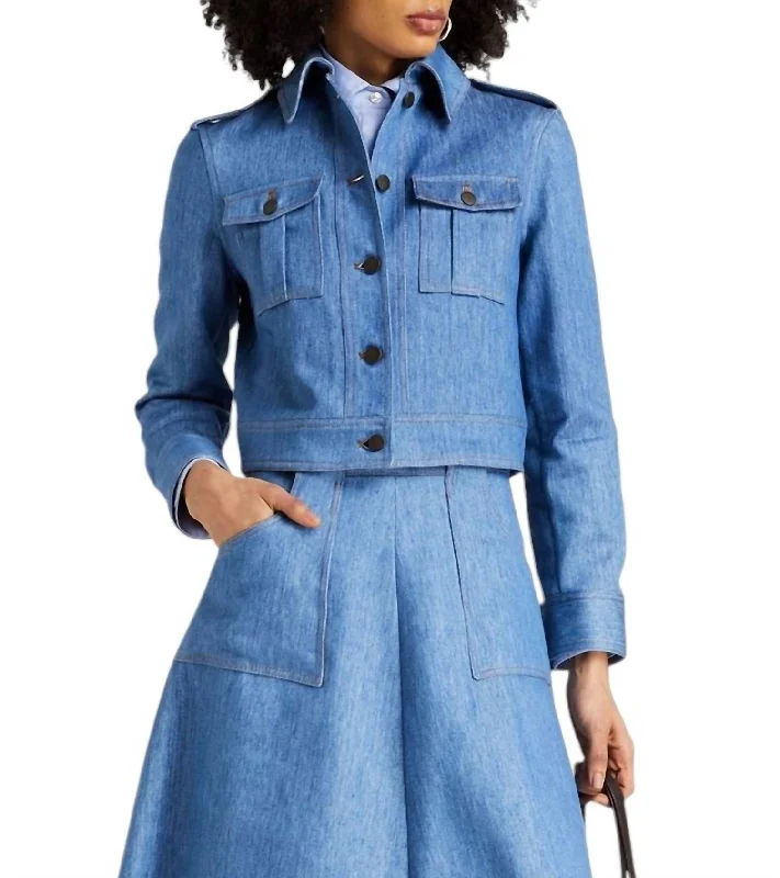 Trendsetting Threads The Dianora Jacket In Blue Denim