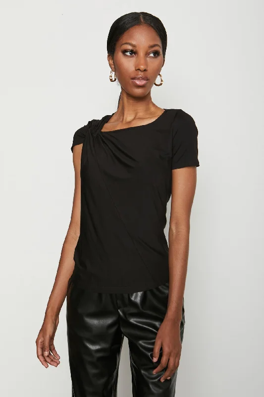 The Good Stuff Bailey 44 Nino Short Sleeve Top in Black