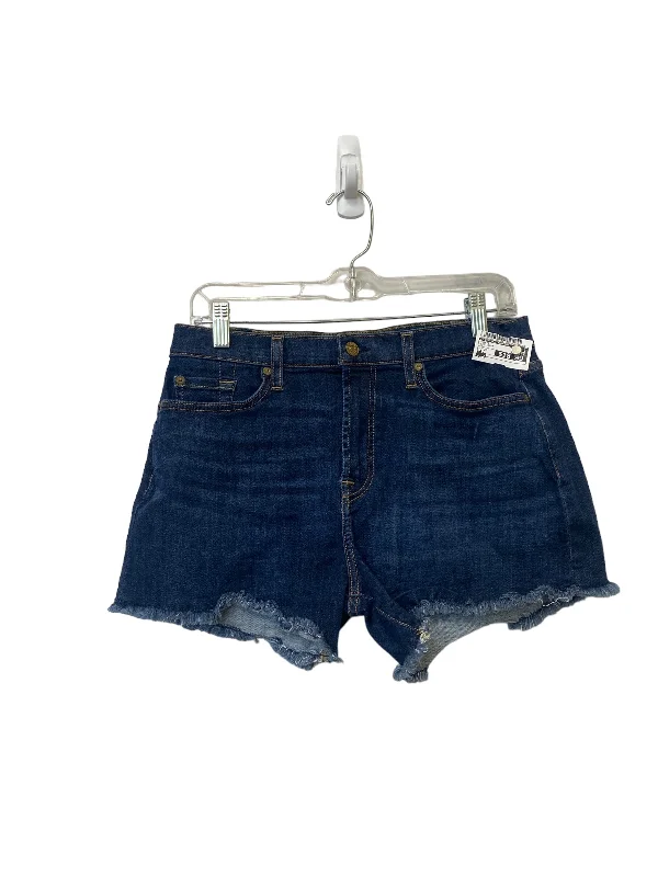 Shorts By 7 For All Mankind In Blue Denim, Size: 30