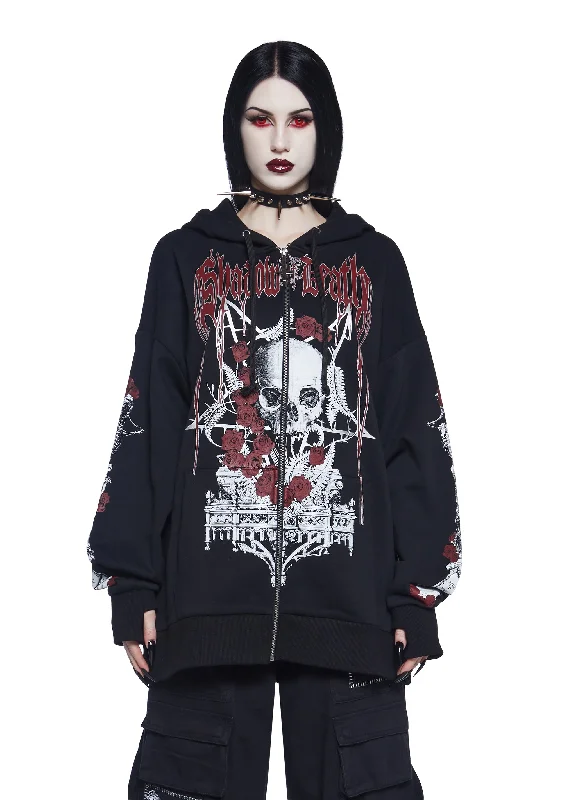 Anniversary Sale Shadow Of Death Zip-Up Hoodie