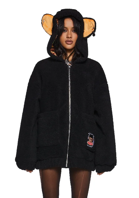 Style Upgrade Rockstar Julius Hooded Sherpa Jacket