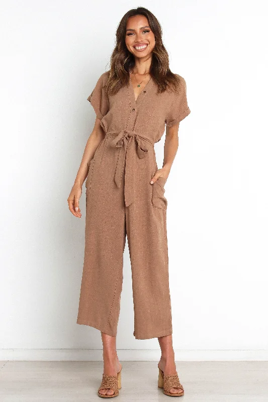 Elevate Your Wardrobe Archie Jumpsuit - Mocha