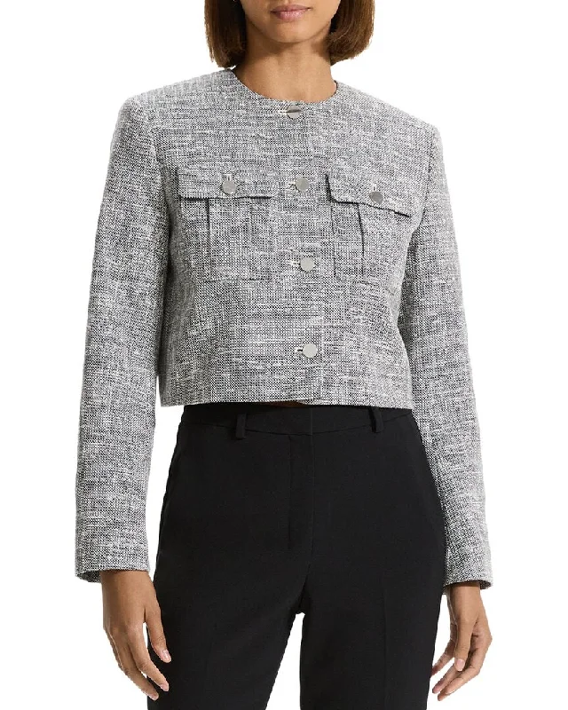 Feminine Elegance Theory Tweed Jacket