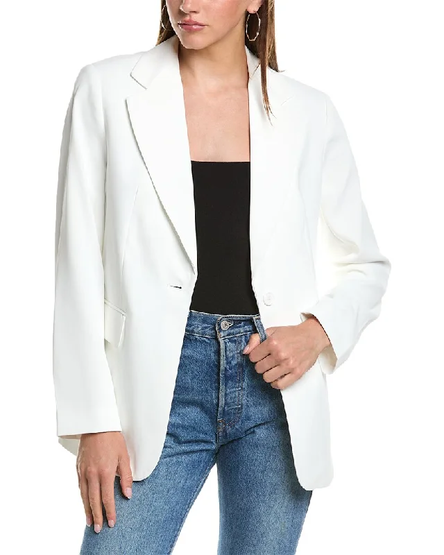 Classic Timeless Elegant Style French Connection Harrie Suiting Single-Breasted Blazer