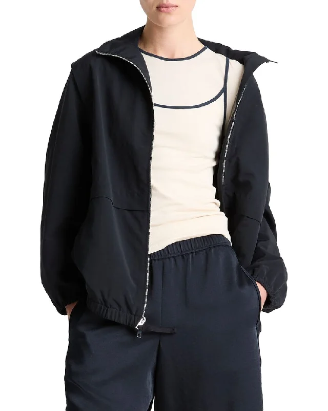 Classic Charm Vince Nylon Track Jacket