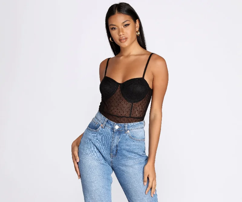 Feminine Soft - Hued Look On The Spot Bodysuit