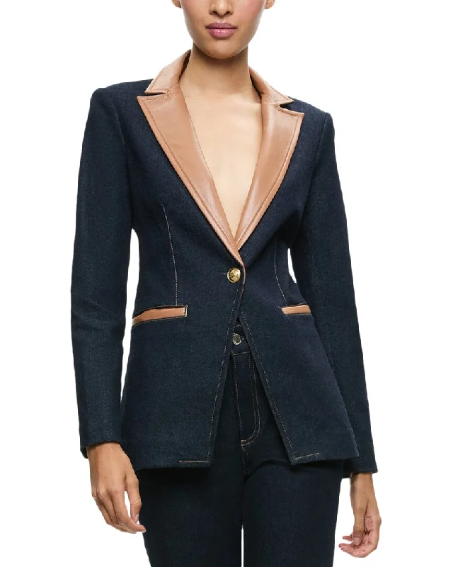 Innovate Your Wardrobe alice + olivia Breann Lg Str Sholder Blazer