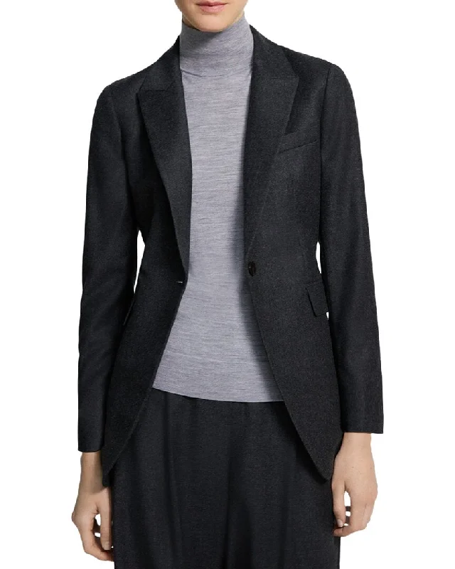 Statement Piece Theory Round Etiennette Wool Jacket