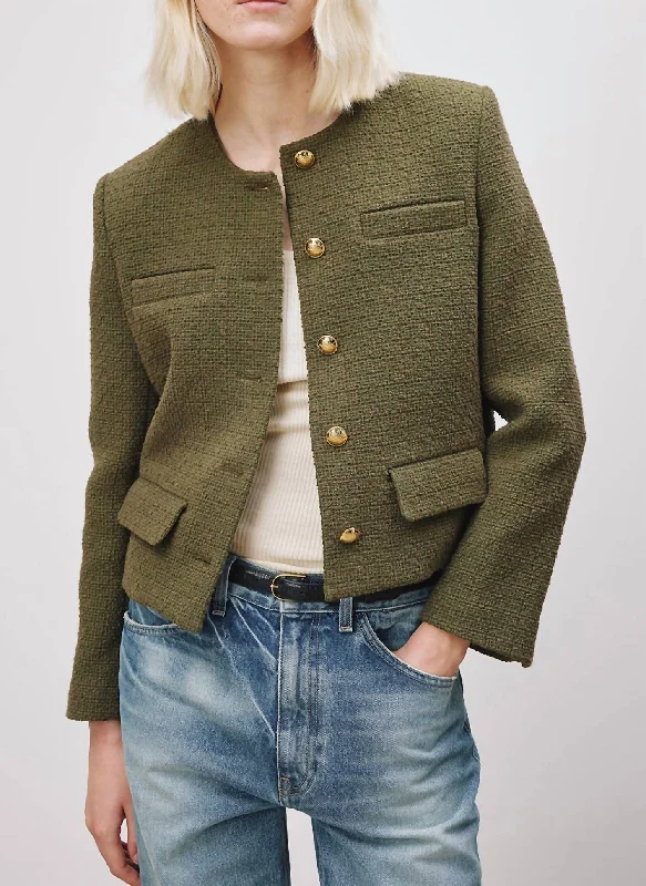 Clearance Event Page Jacket In Army Green