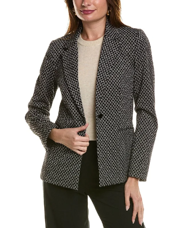 Save Big T Tahari Shawl Collar Blazer