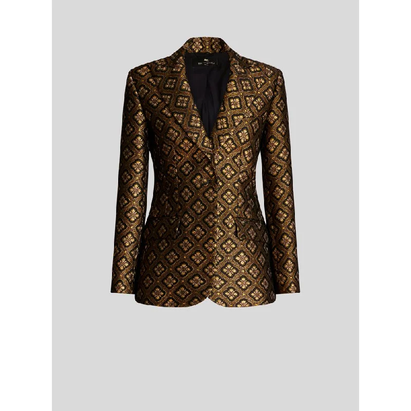 Dreamy Aesthetic JACQUARD JACKET WITH MEDALLIONS