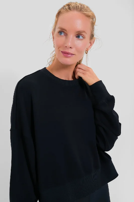 Stupidly Low Prices Black Cropped Oliver Pullover