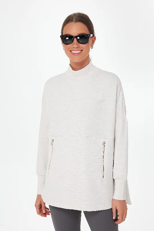 Embrace New Fashion Ivory Marl Bay Sweat