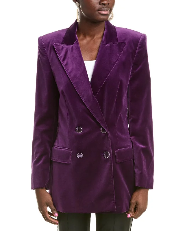 Eclectic Style Wardrobe Alberta Ferretti Velvet Blazer