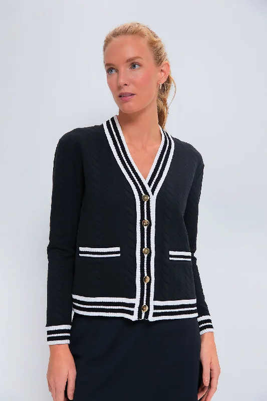 Limited Time Offers Black Cable Charley Cardigan