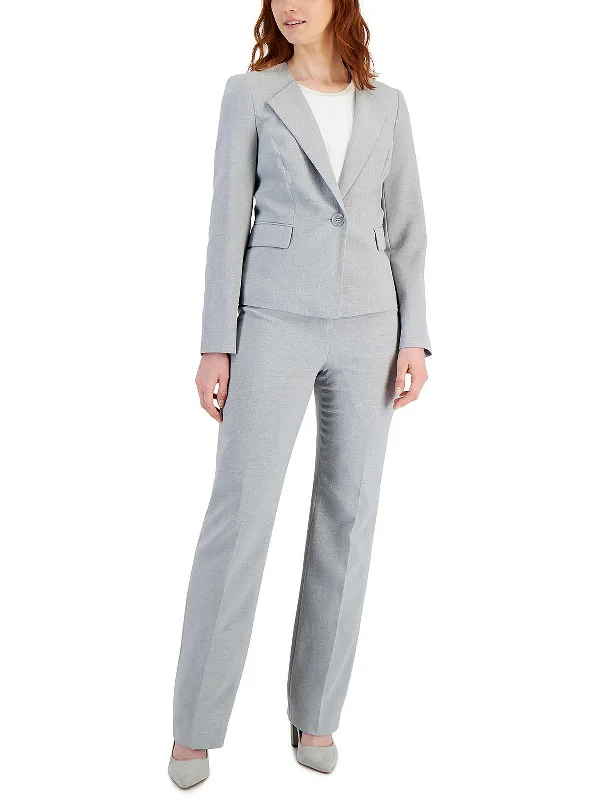 Clearance Event Petites Womens One Button Business Pant Suit