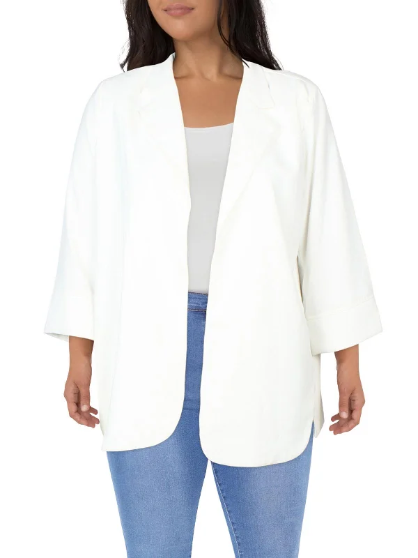 Seasonal Trends Womens Layering Dressy Open-Front Blazer