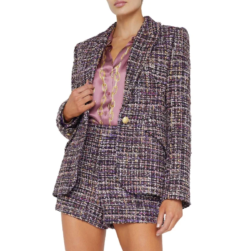 Hot Deals Chamberlain Blazer In Purple Multi Tweed