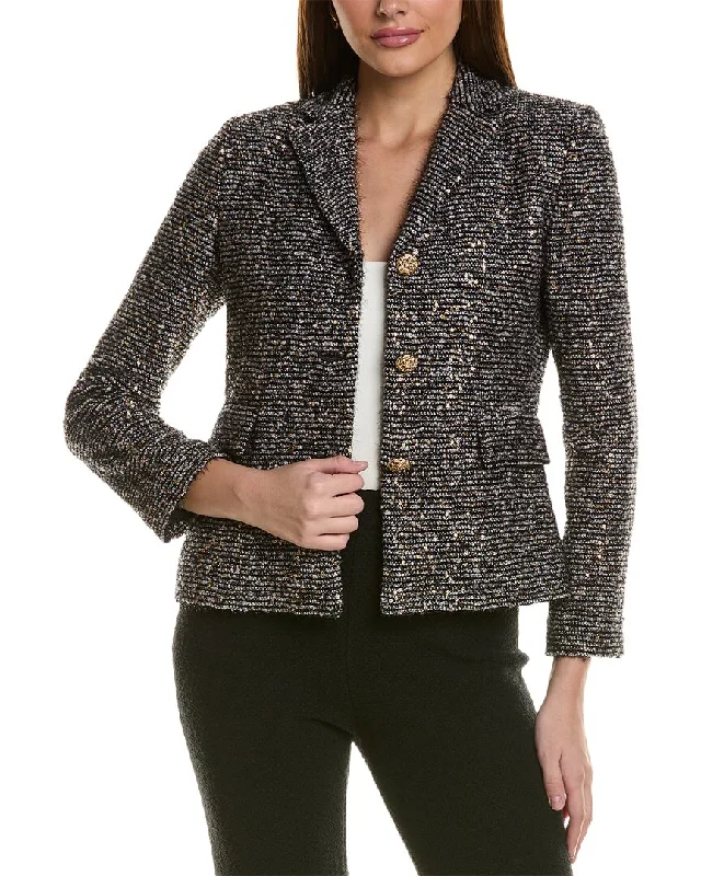 Elegant Clothing ST. JOHN JACKET-SEQUINBOUCLENOTCHLINED