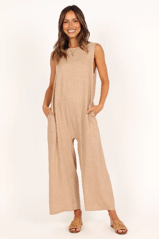 Hot Trends Yardlee Jumpsuit - Mocha